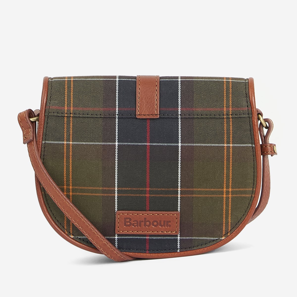 Barbour Katrine Tartan Leather Saddle Bag | Classic Tartan