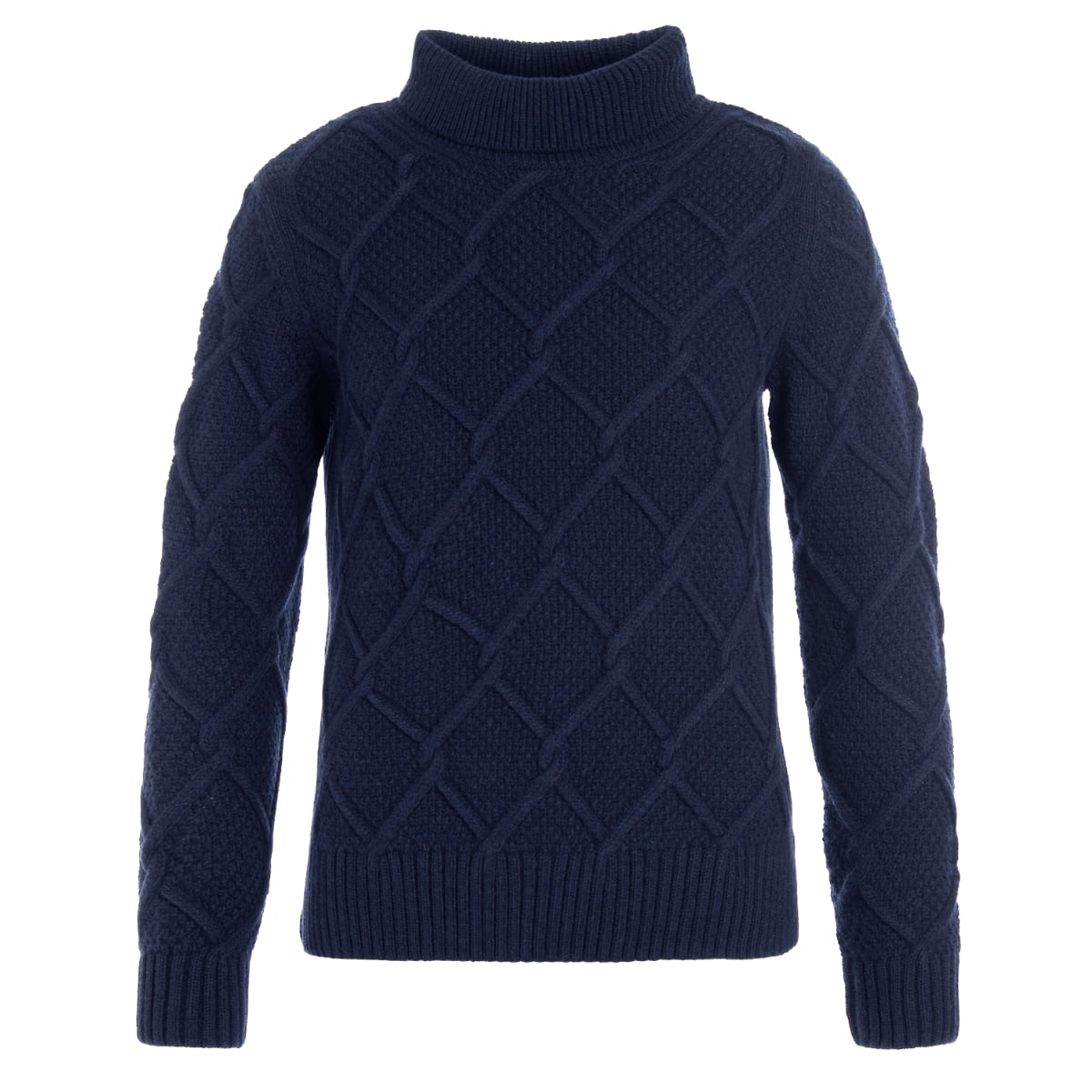 Barbour Burne Roll Neck Women's Knit | Navy