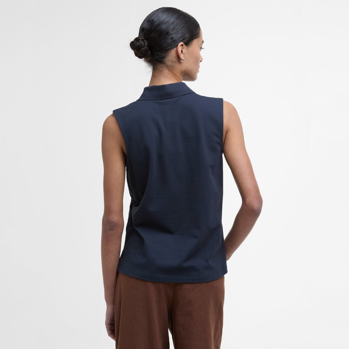 Barbour Bowford SLEEVELESS Polo Shirt Women's | Navy