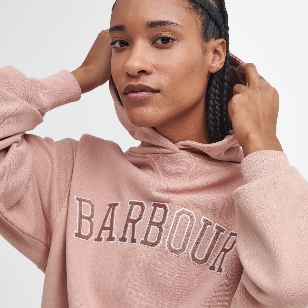 Barbour Northumberland Hoodie Women's | Mahogany Rose