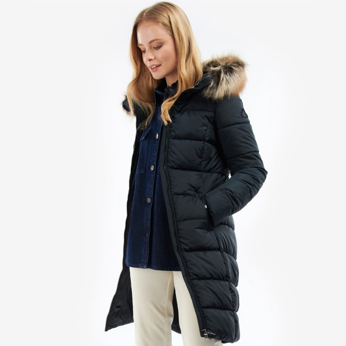 Barbour Rosoman Women's Quilted Jacket | Black