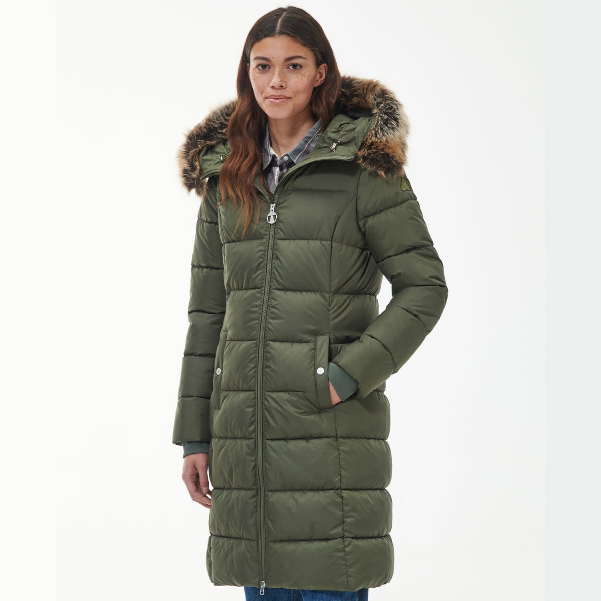 Barbour Rosoman Women's Quilted Jacket | Deep Olive