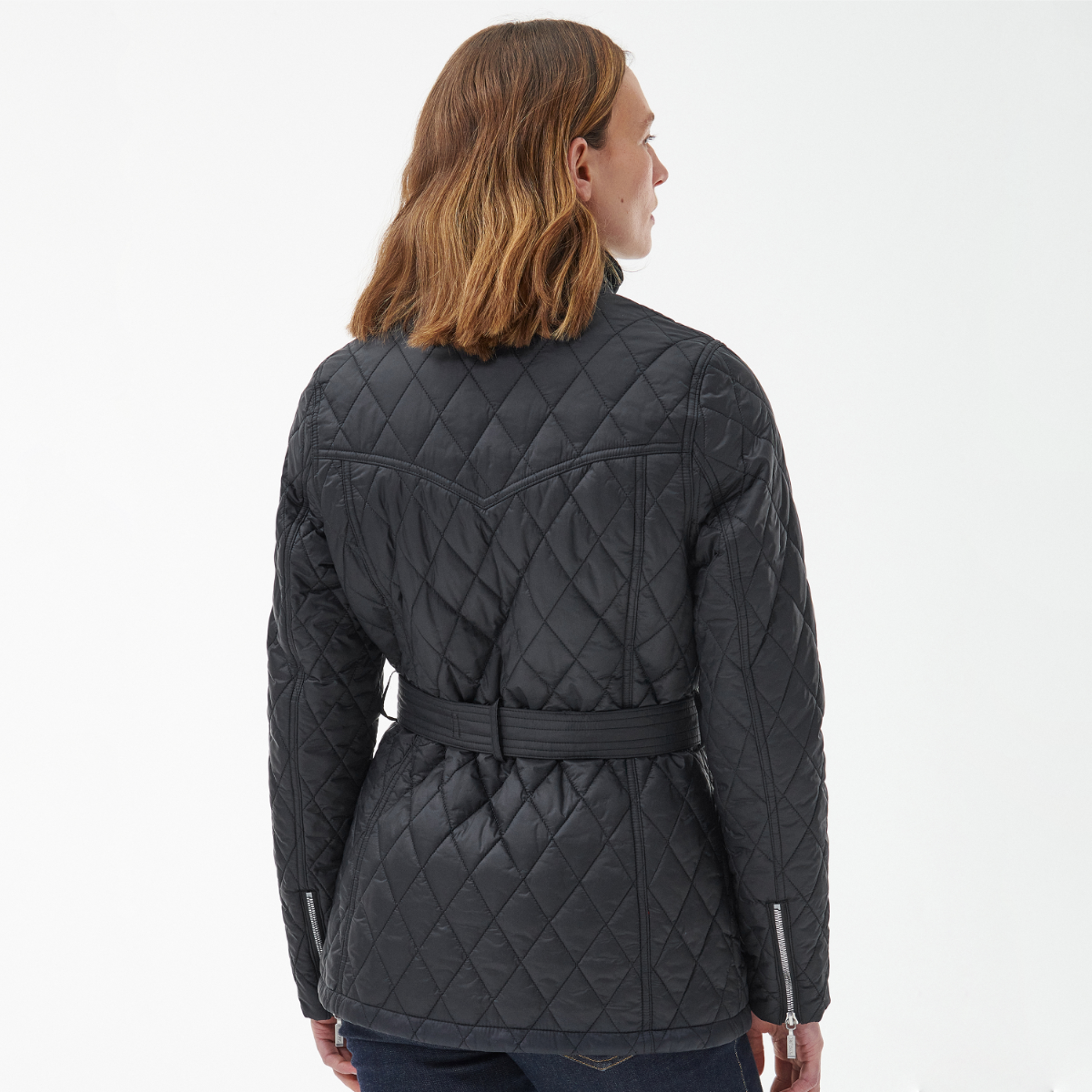 Barbour Belted Country Utility Women's Quilted Jacket | Black