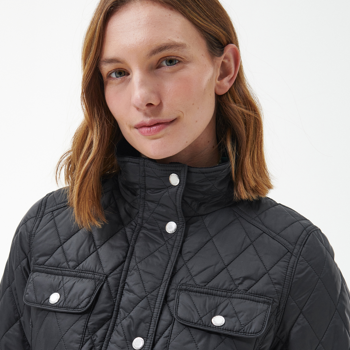 Barbour Belted Country Utility Women's Quilted Jacket | Black