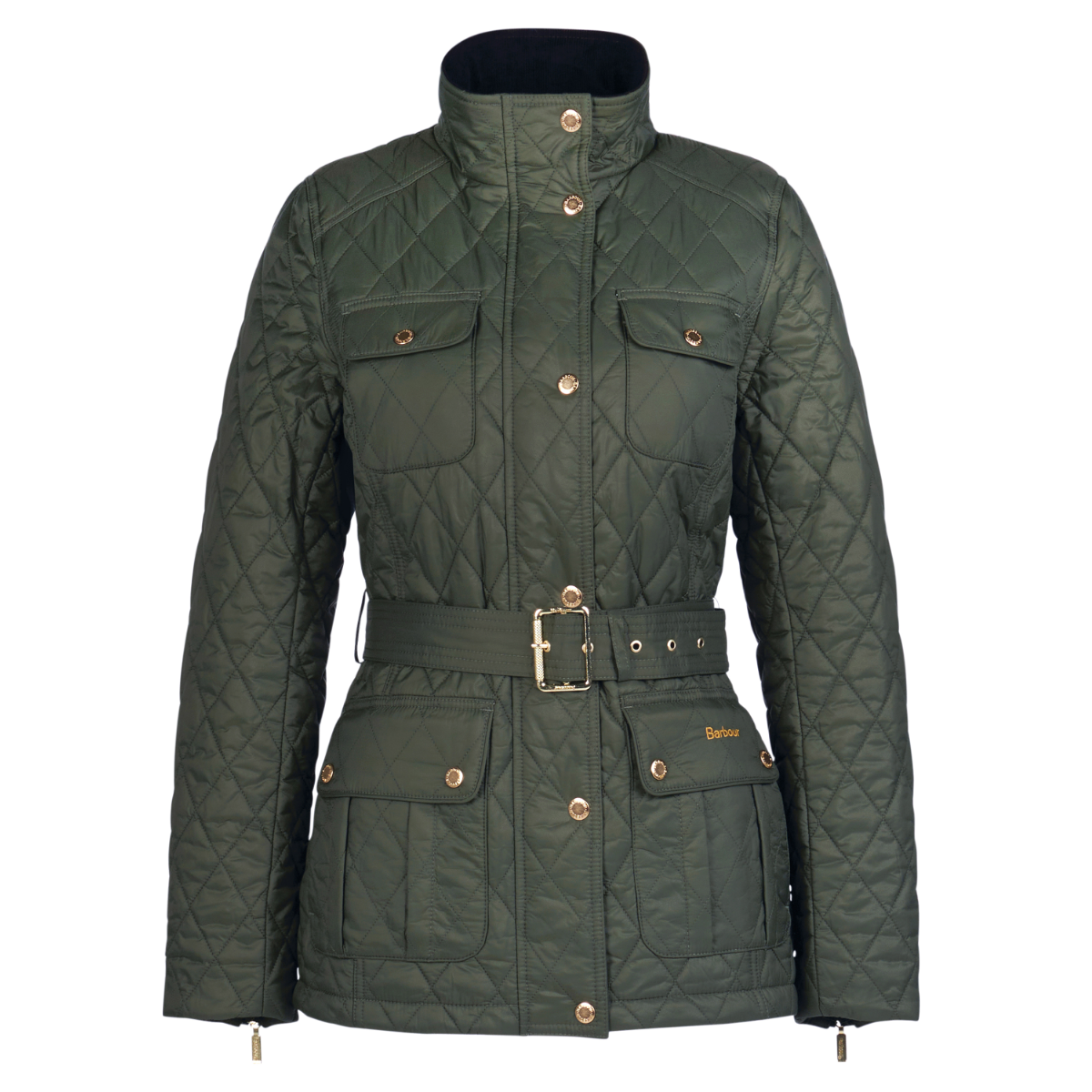 Barbour Belted Country Utility Women's Quilted Jacket | Olive