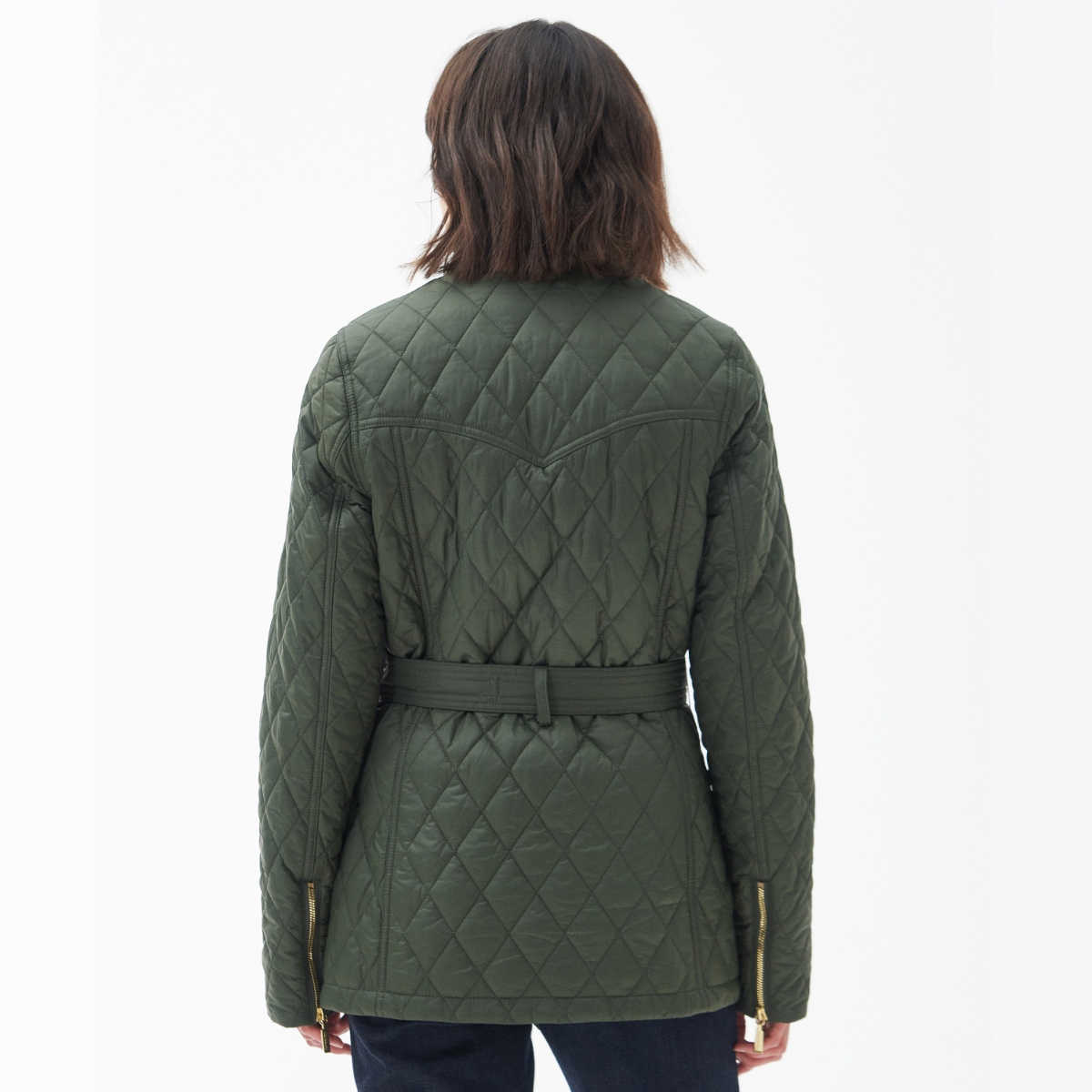 Barbour Belted Country Utility Women's Quilted Jacket | Olive