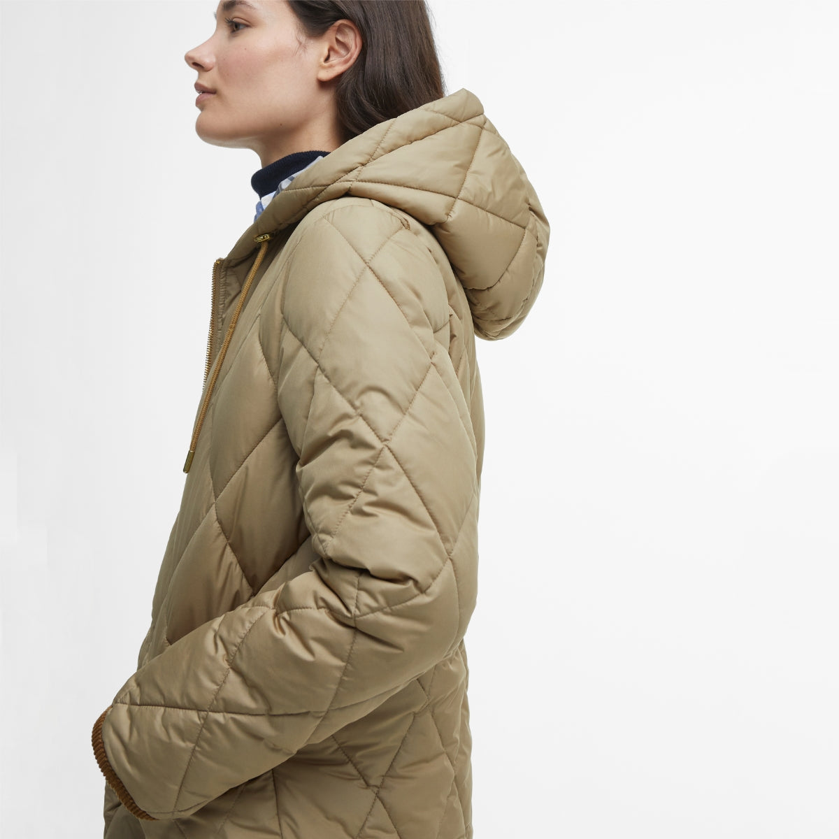 Barbour Erin Puffer Women's Jacket | Military Brown