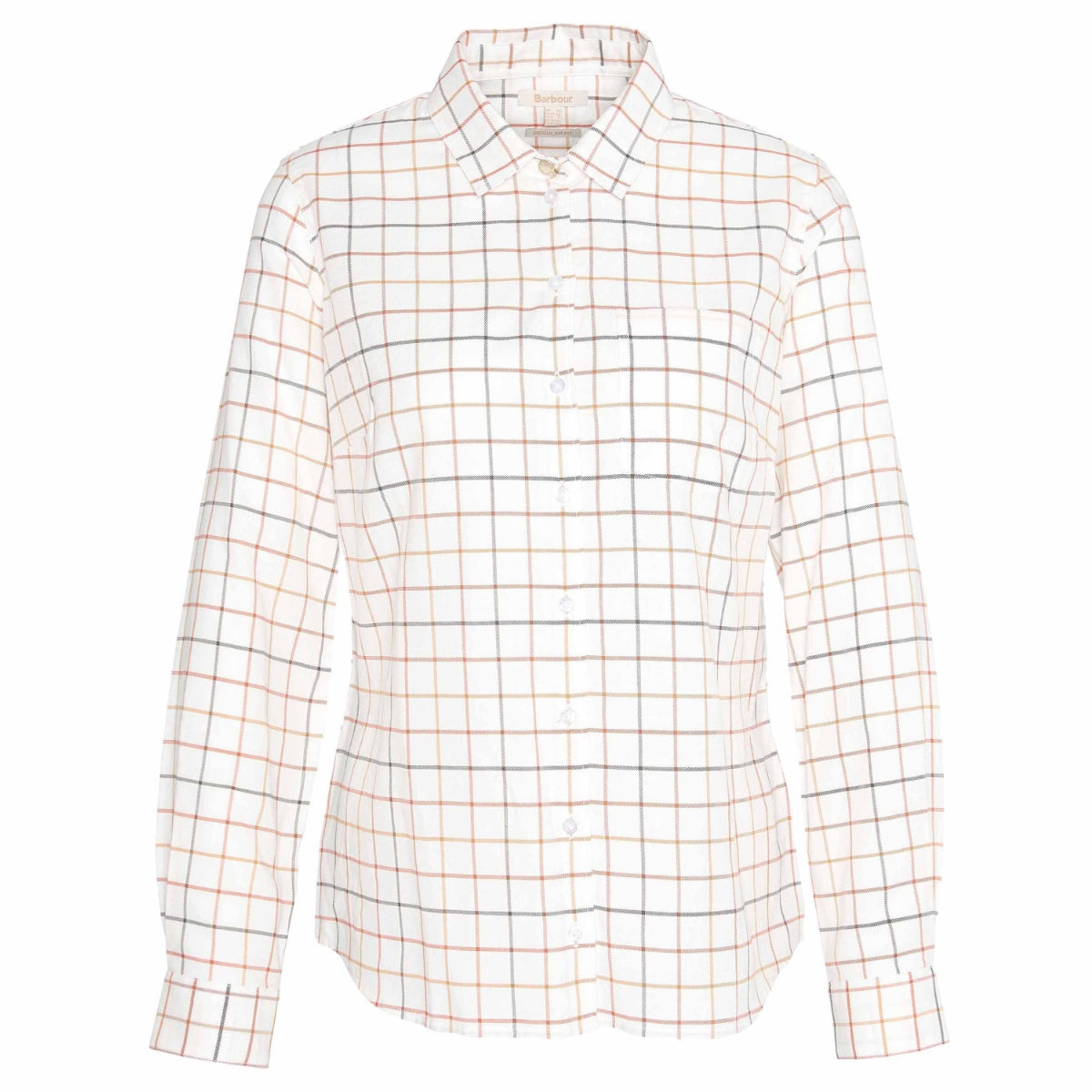 Barbour Triplebar Check Women's Shirt | Cloud - Spiced Pumpkin Check