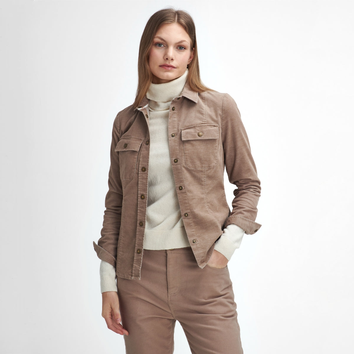 Barbour Willows Cord Women's Shirt | Sand Dune
