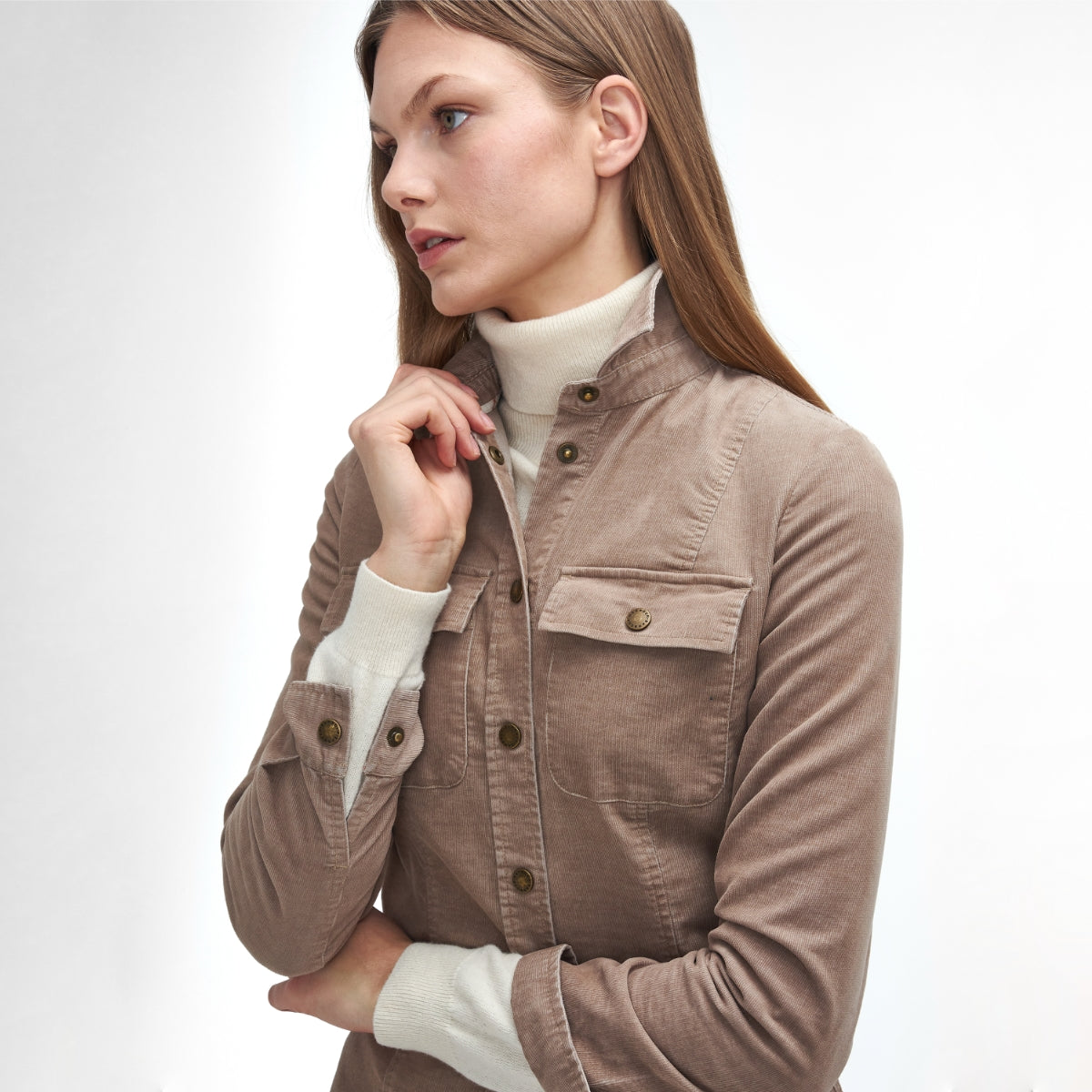 Barbour Willows Cord Women's Shirt | Sand Dune