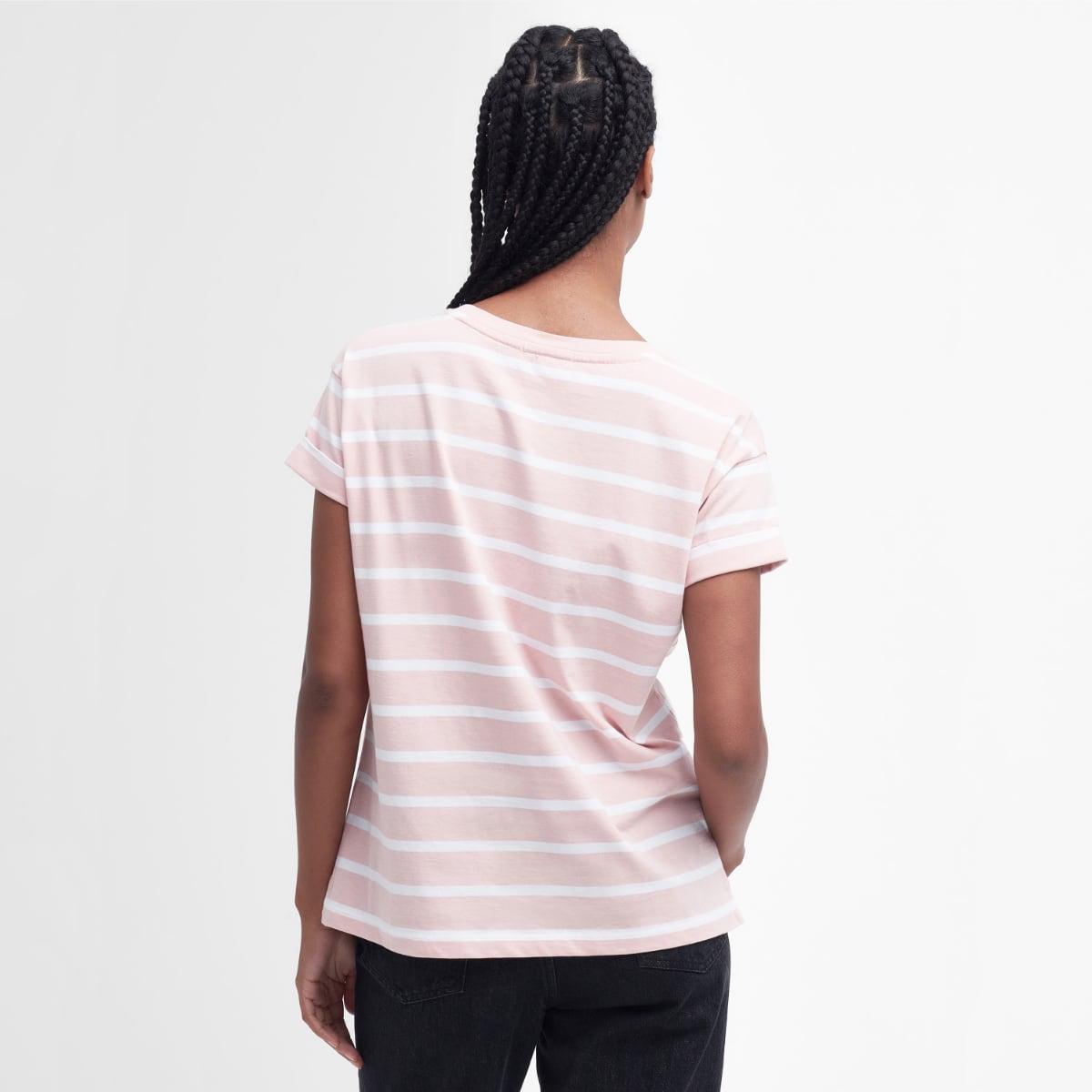 Barbour Otterburn Stripe Women's Tee | Shell Pink