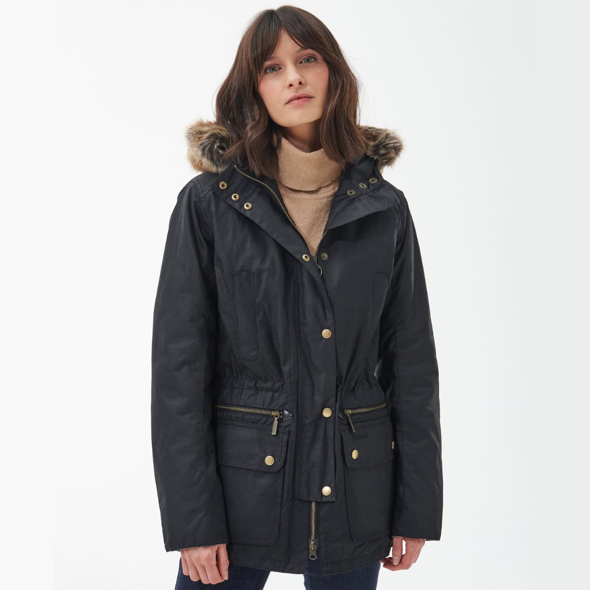 Barbour Kelsall Women's Waxed Jacket | Black