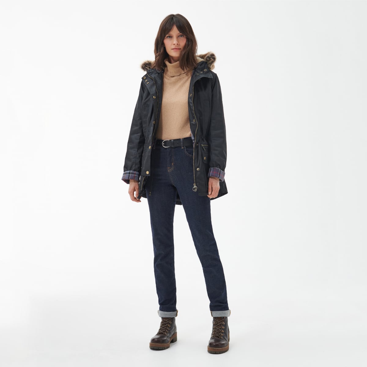 Barbour Kelsall Women's Waxed Jacket | Black