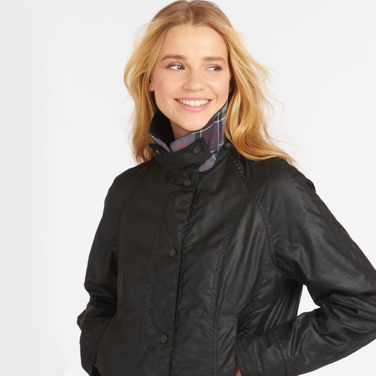 Barbour Beadnell Women's Waxed Jacket | Black