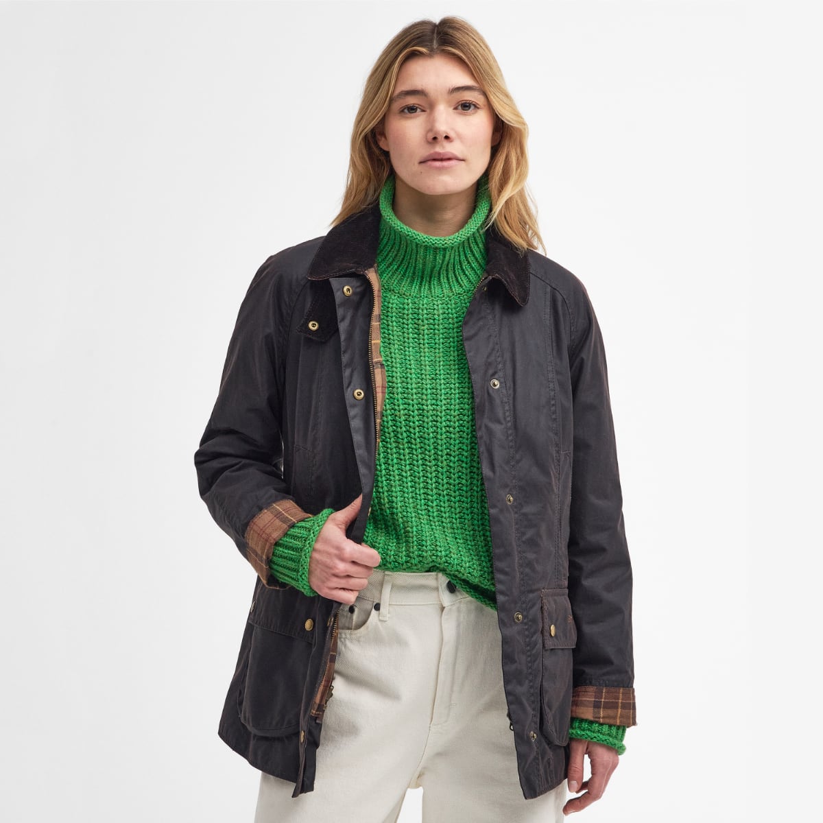 Barbour Beadnell Women's Waxed Jacket | Rustic