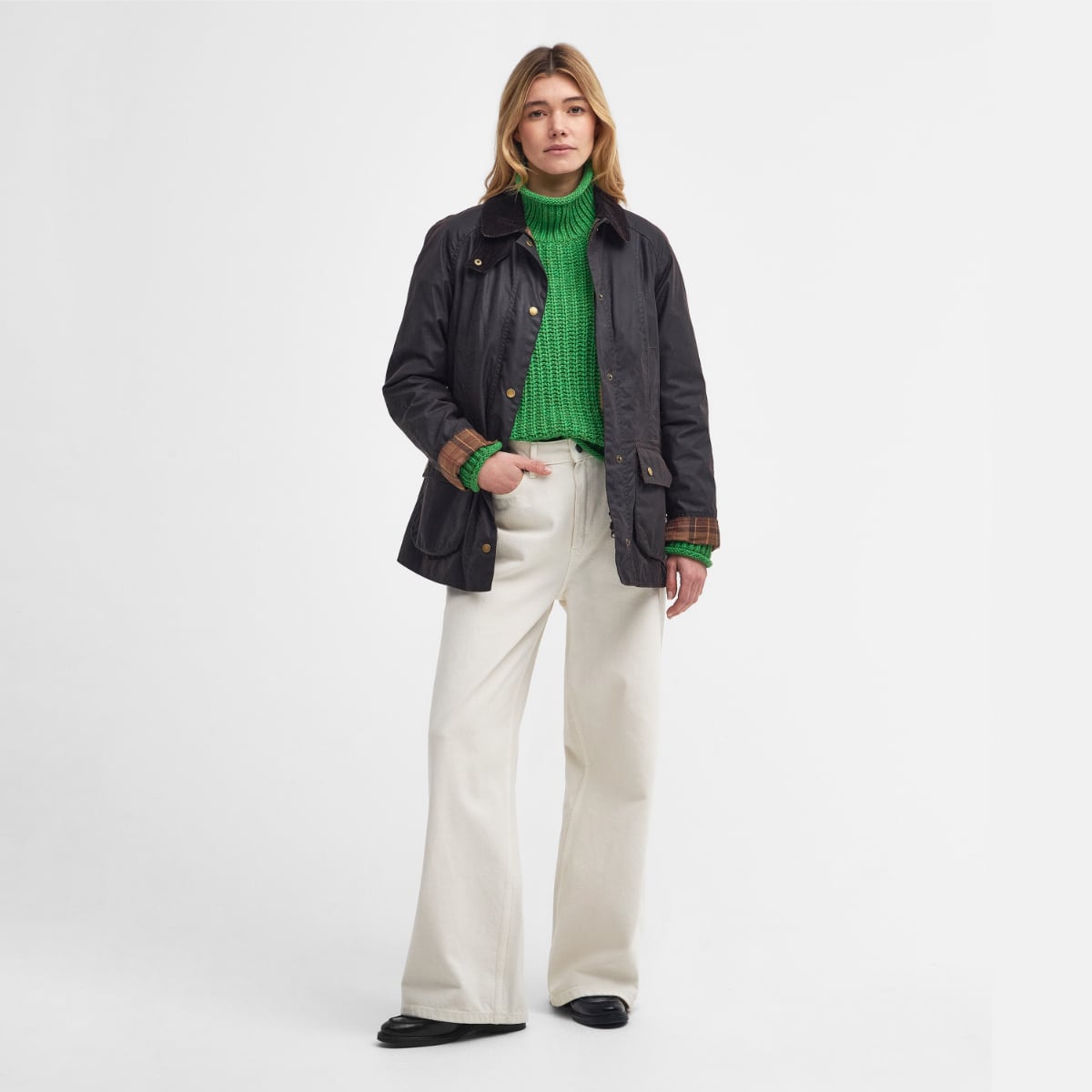 Barbour Beadnell Women's Waxed Jacket | Rustic