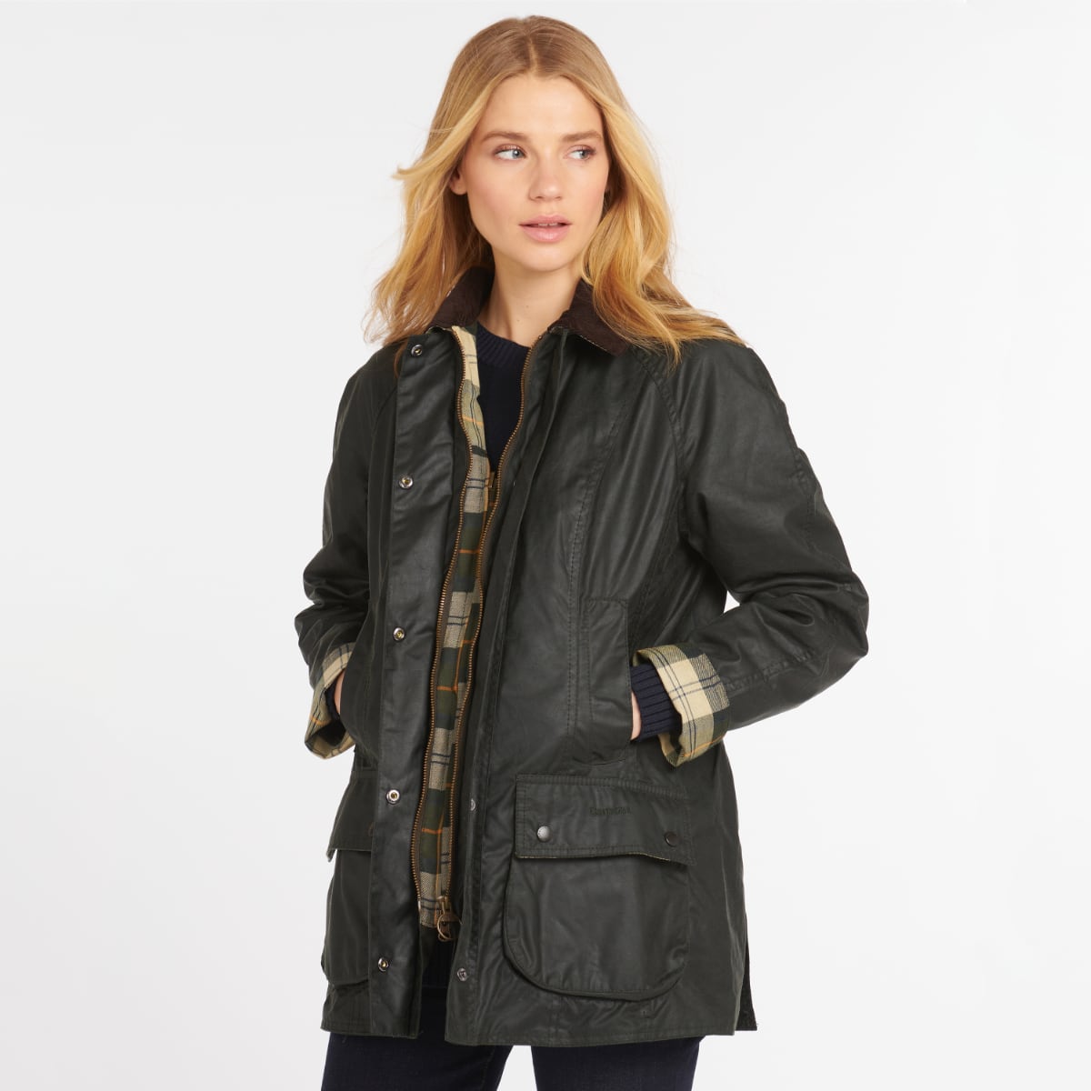Barbour Beadnell Women's Waxed Jacket | Sage