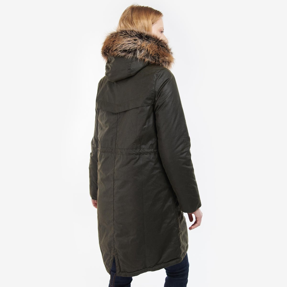 Barbour Stavia Women's Waxed Jacket | Olive