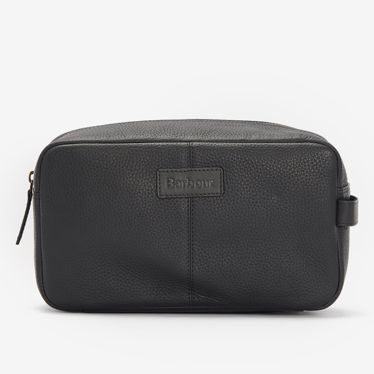 Barbour Highgate  Leather Washbag | Black