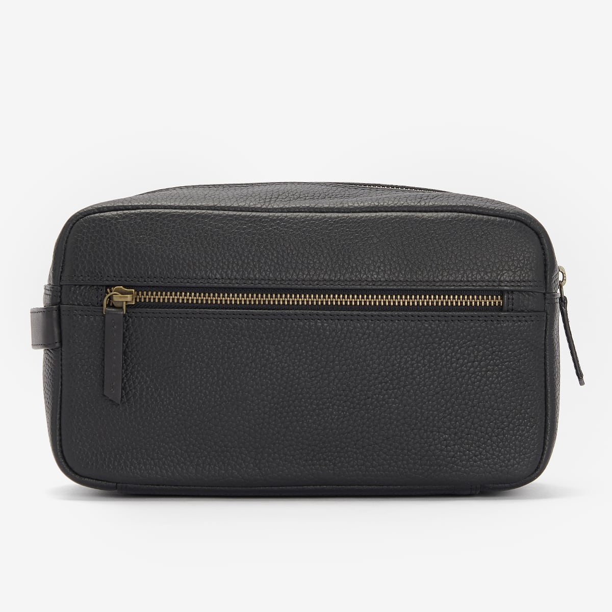 Barbour Highgate  Leather Washbag | Black