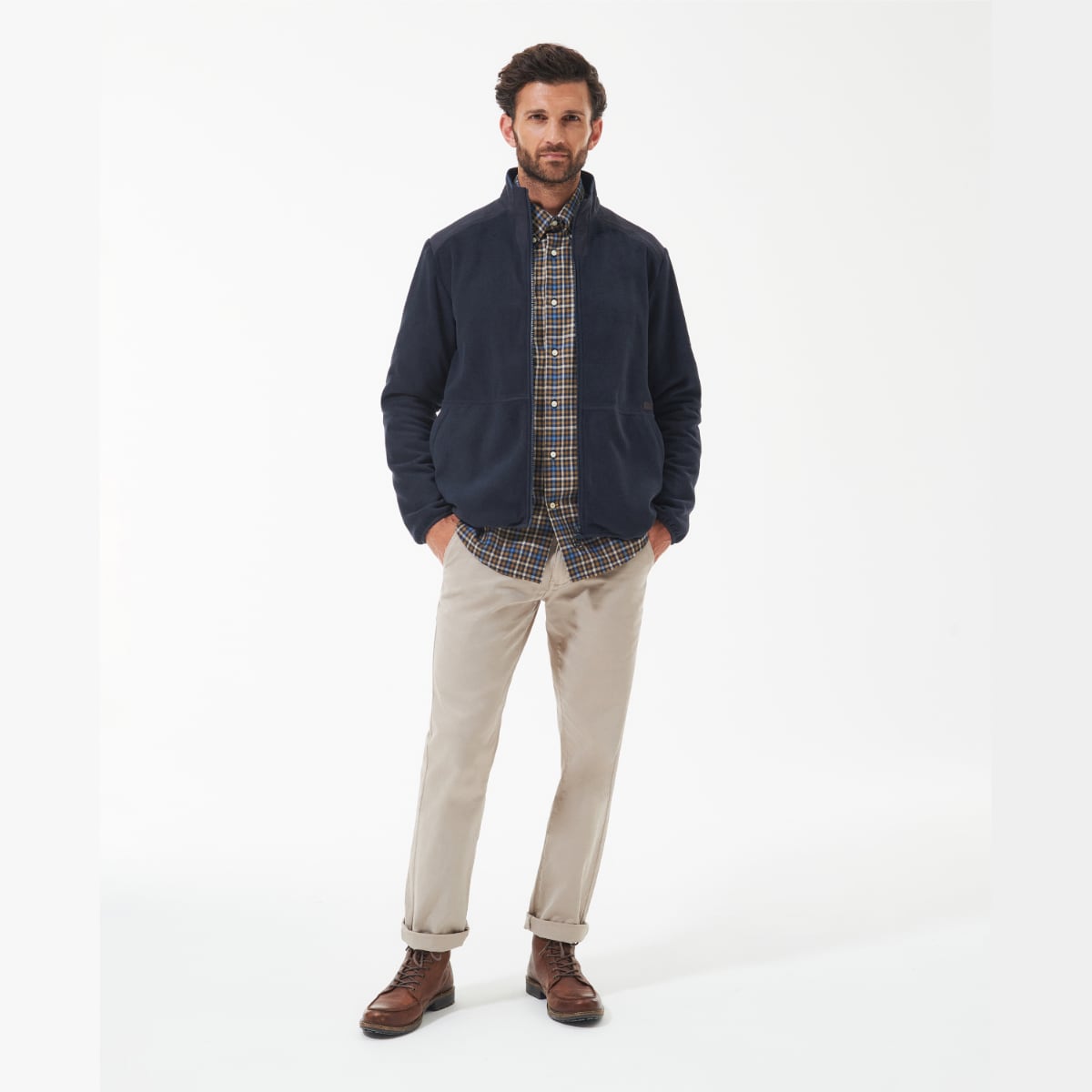 Barbour Country Fleece Men's Jacket | Navy