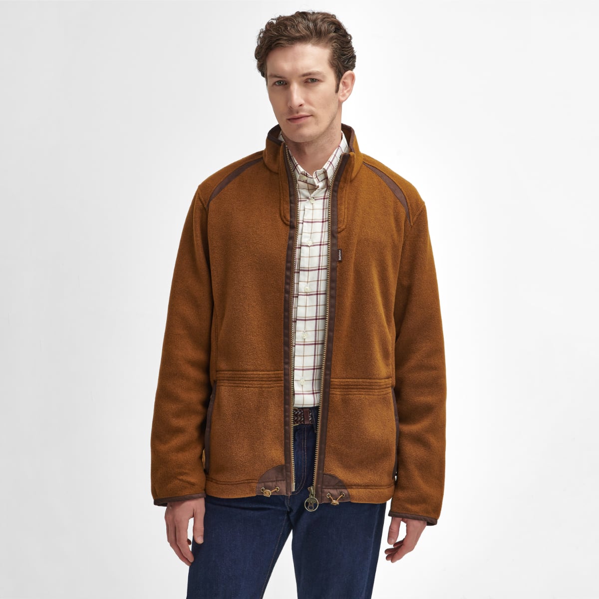 Barbour Langdale Fleece Men's Jacket | Rust