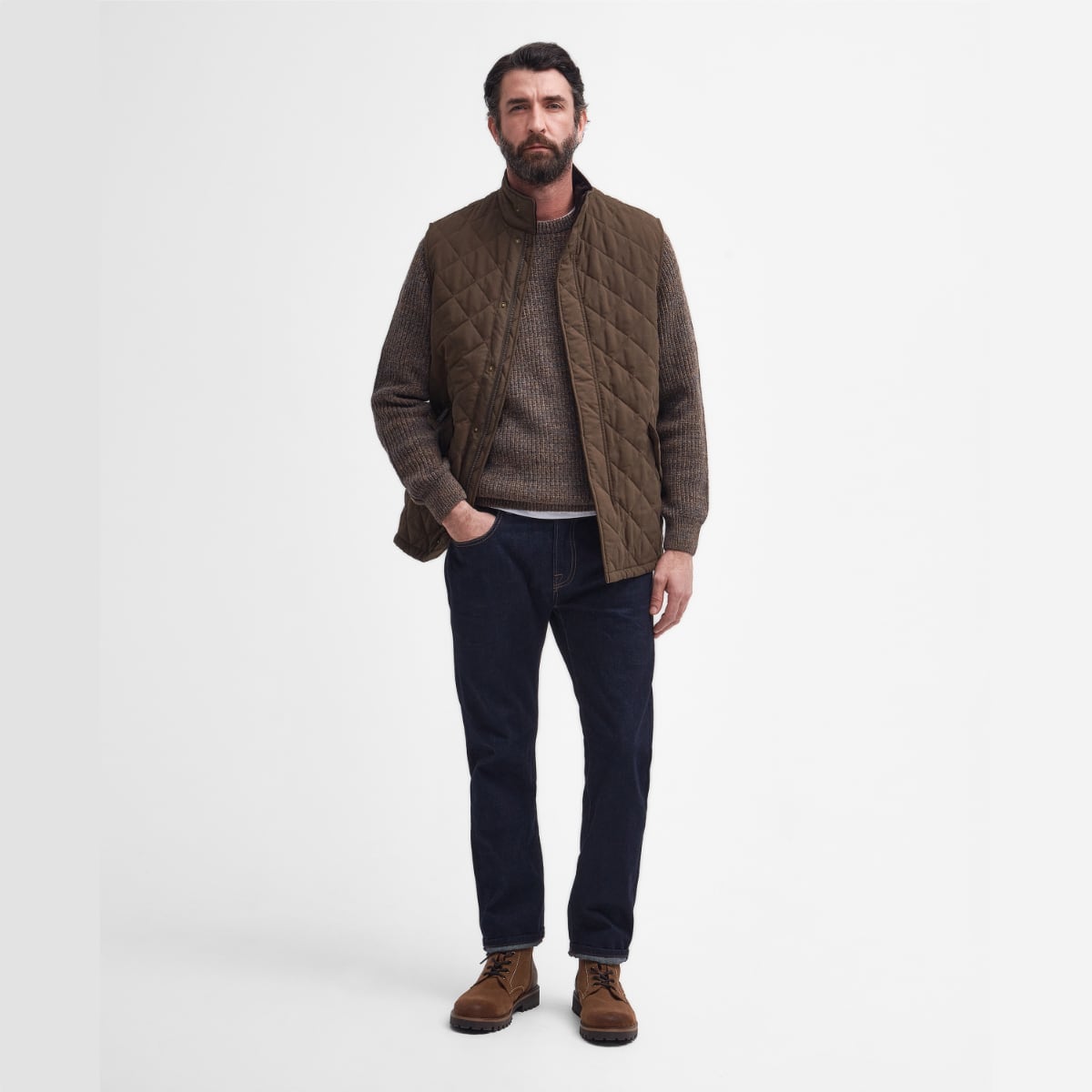 Barbour Shoveler Men's Gilet | Dk Olive