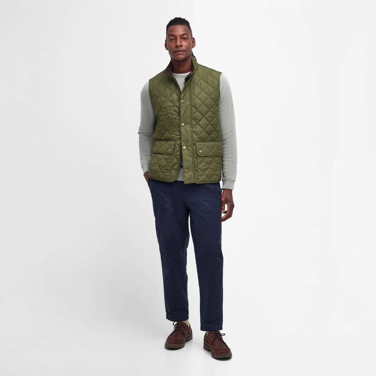 Barbour NEW Lowerdale Quilted Men's Gilet | Dark Moss