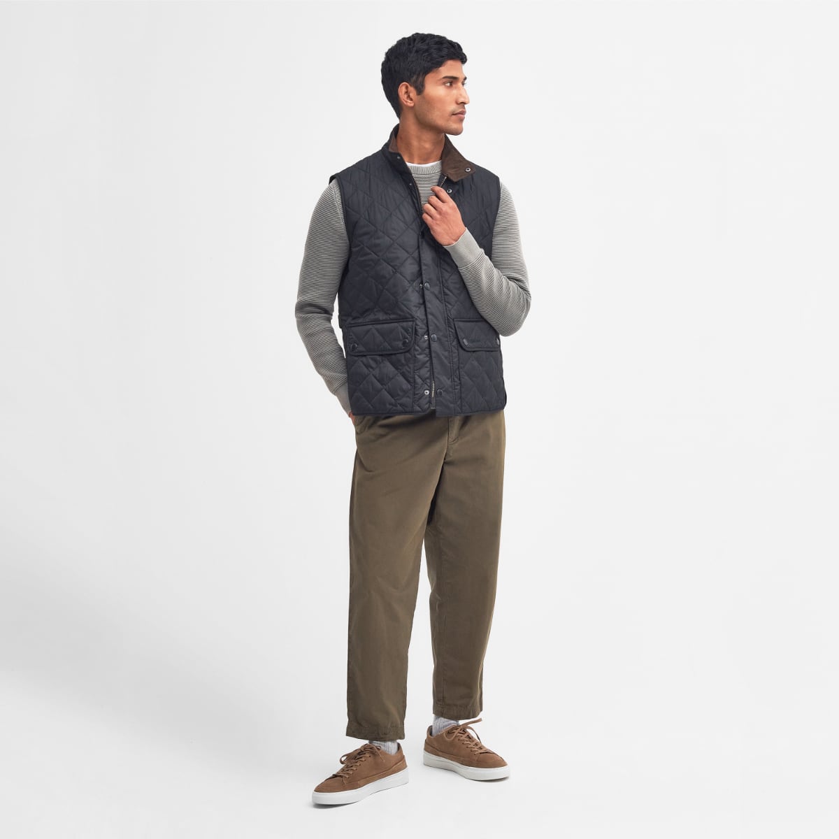 Barbour NEW Lowerdale Quilted Men's Gilet | Navy