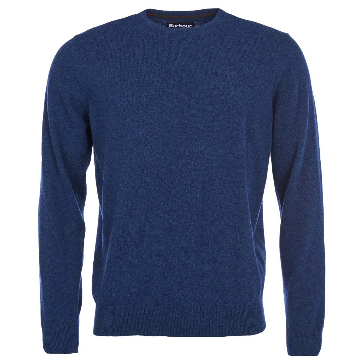 Barbour Essential Lambswool Crew Neck Men's Jumper | Deep Blue