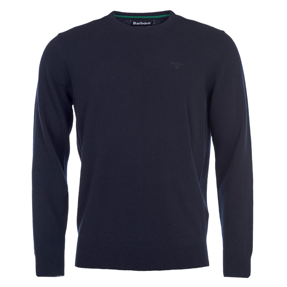 Barbour Essential Lambswool Crew Neck Men's Jumper | Navy