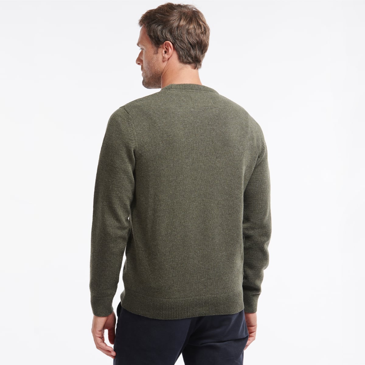 Barbour Nelson Essential Crew Men's Jumper | Seaweed