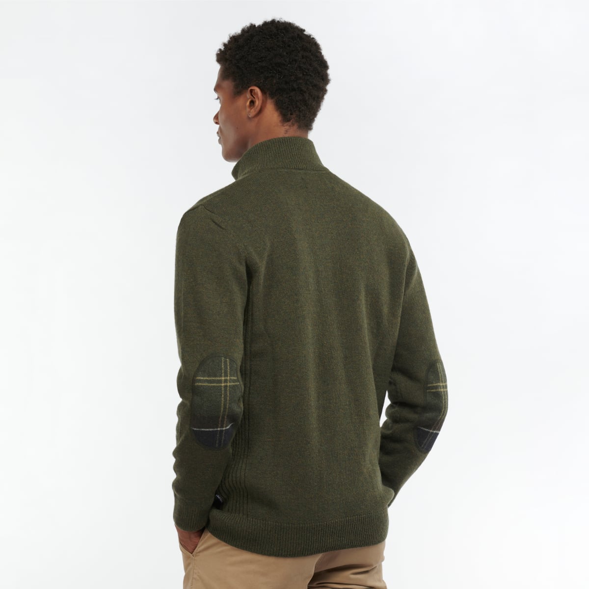 Barbour Holden Half Zip Men's Jumper | Olive Marl