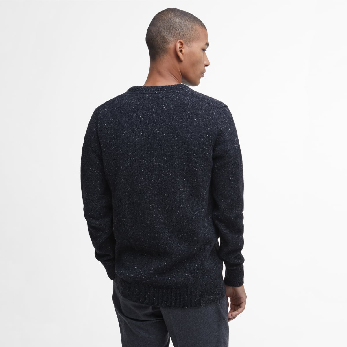 Barbour Tisbury Crew Neck Men's Jumper | Black