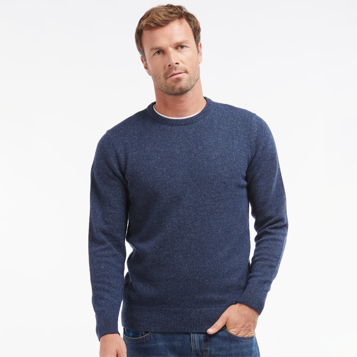 Barbour Tisbury Crew Neck Men's Jumper | Deep Blue