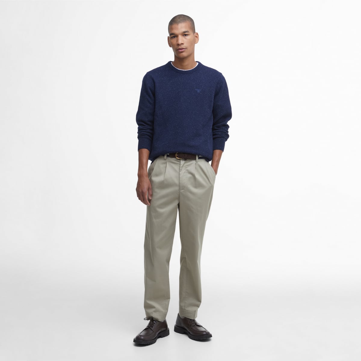 Barbour Tisbury Crew Neck Men's Jumper | Navy