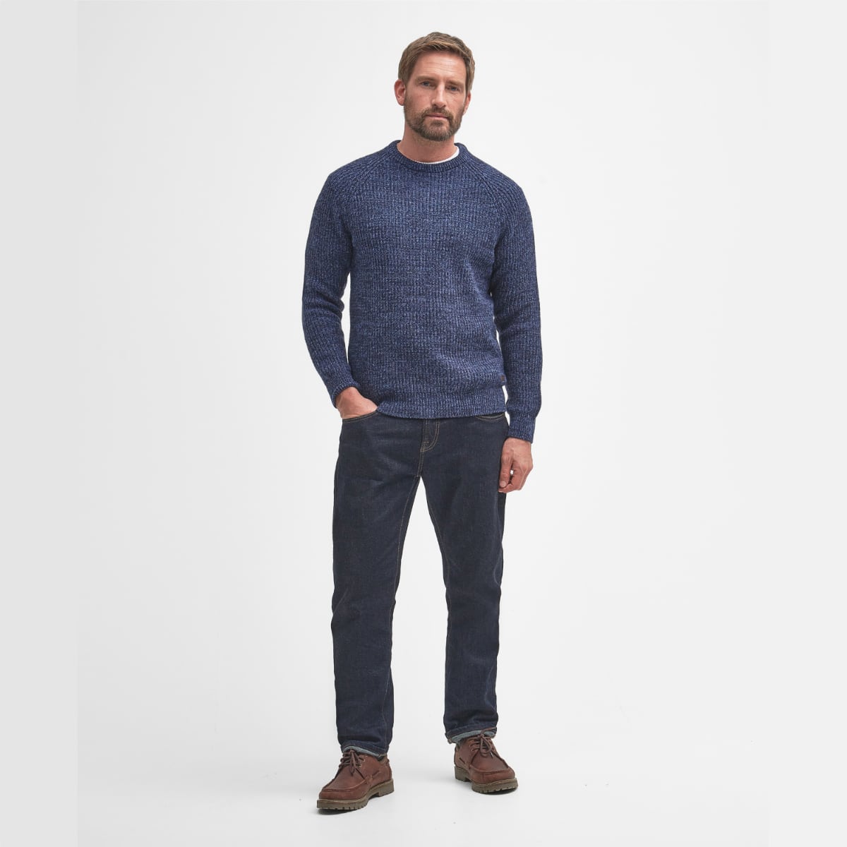 Barbour Horseford Crew Neck Sweater | Navy