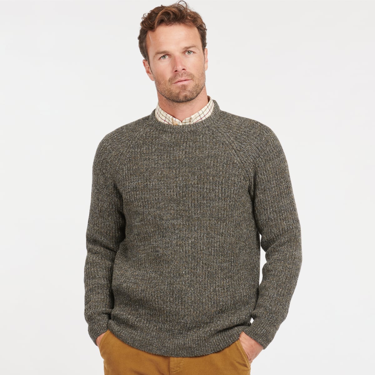 Barbour Horseford Crew Neck Sweater | Olive