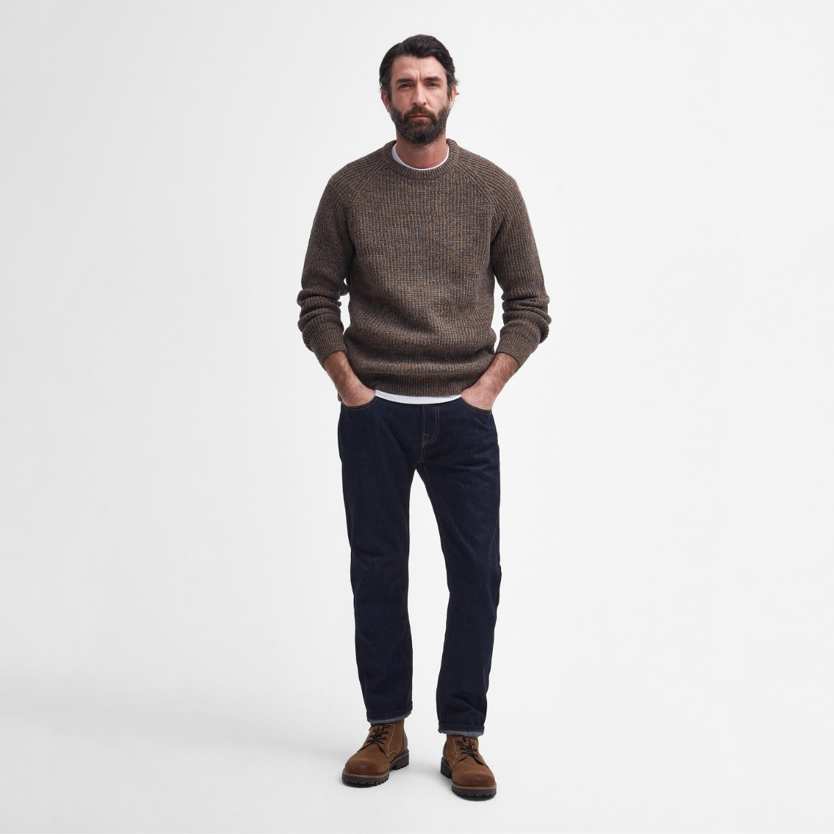 Barbour Horseford Crew Neck Sweater | Sandstone