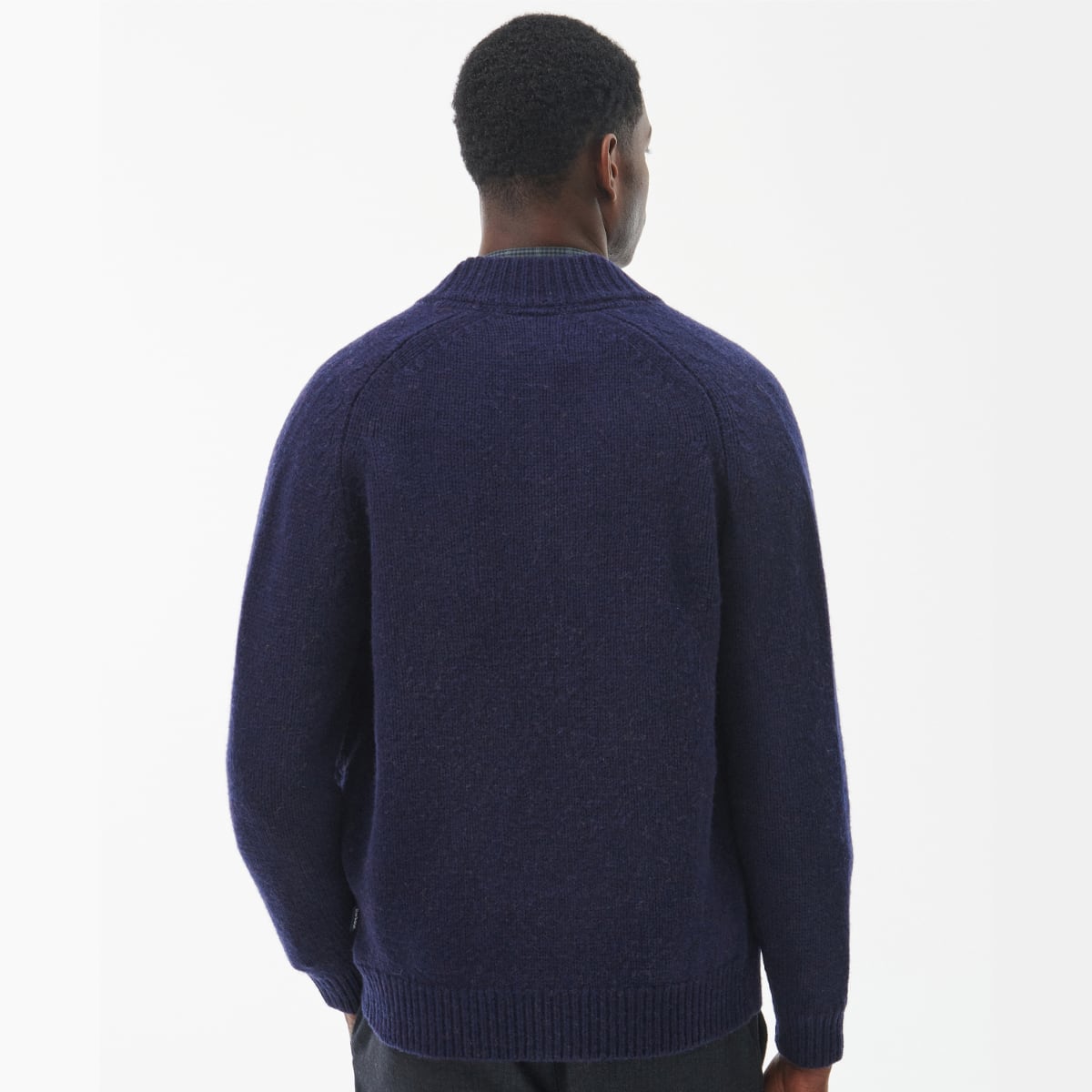 Barbour Calder Zip Through Men's Jumper | Navy