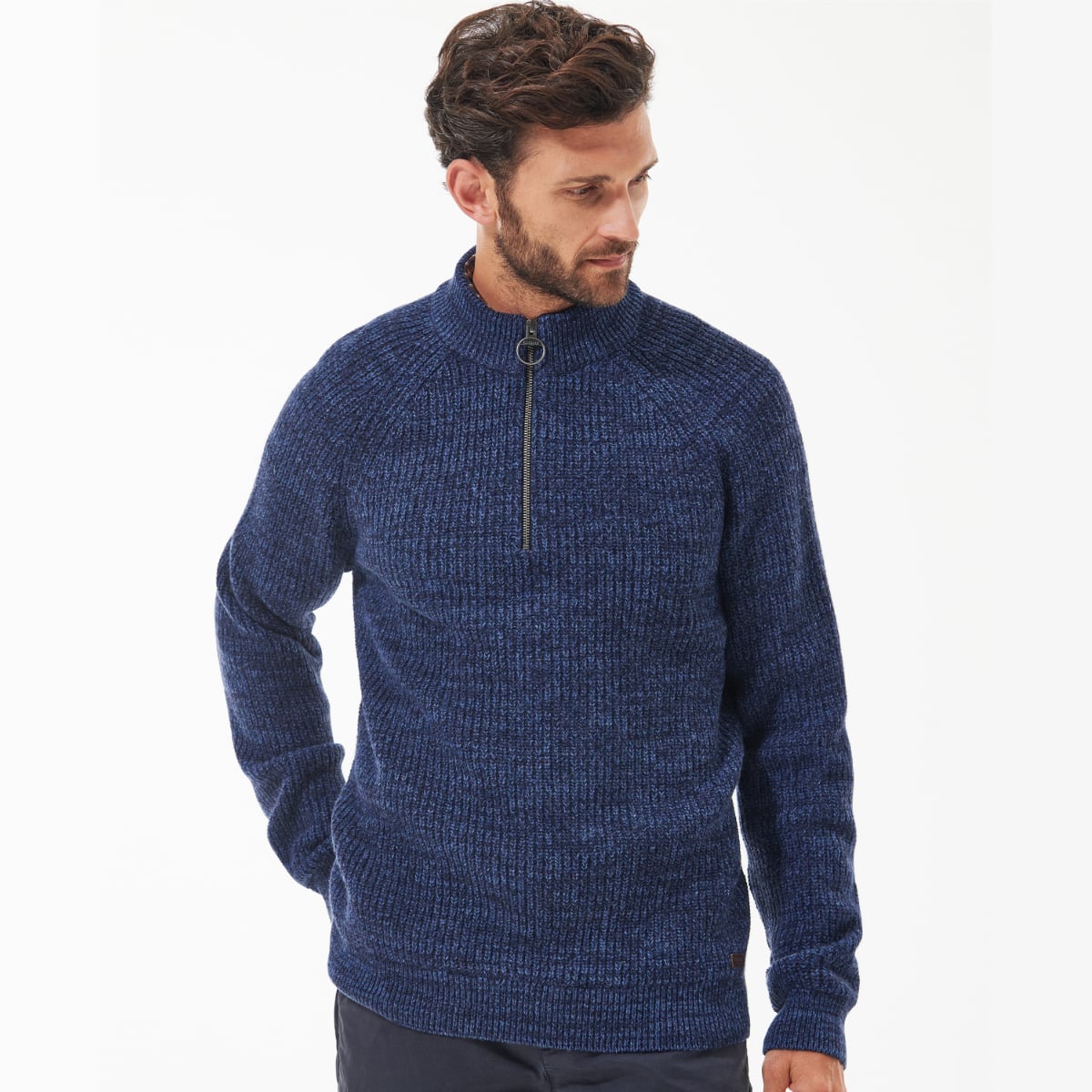 Barbour Horseford Half Zip Sweater | Navy