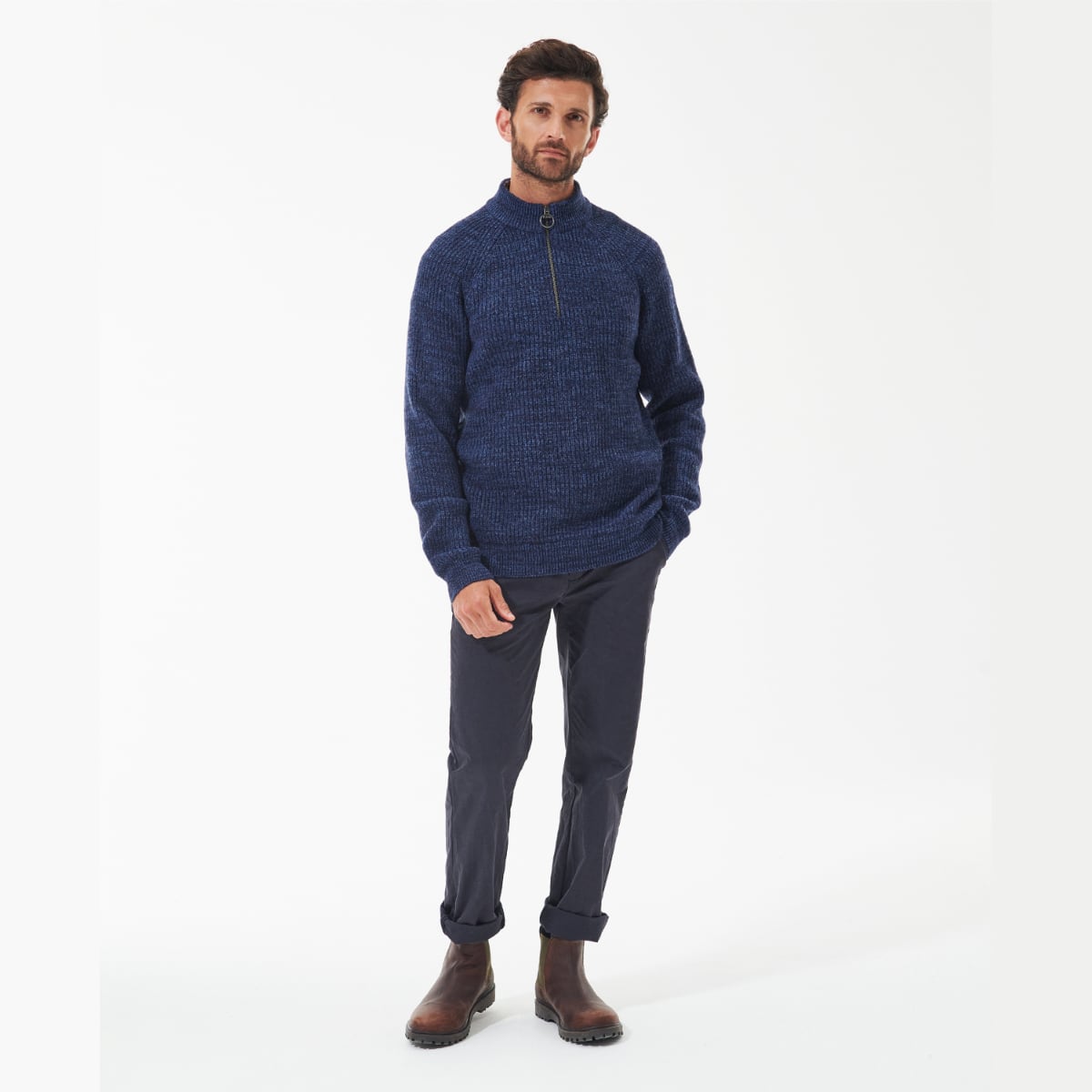 Barbour Horseford Half Zip Sweater | Navy