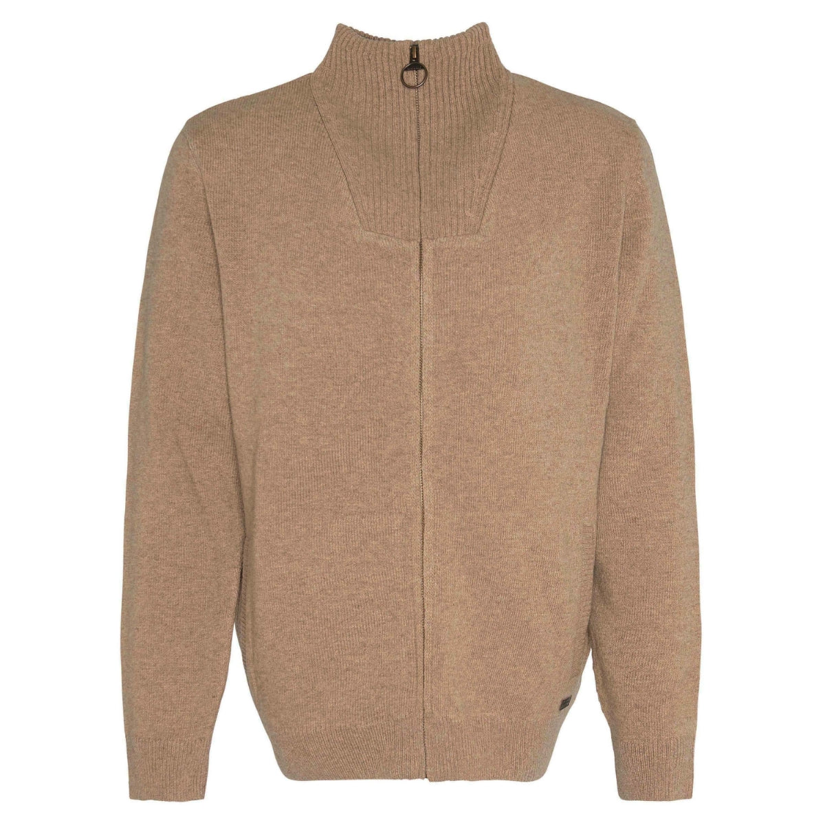 Barbour Nelson Essential Full Zip Men's Cardigan | Stone