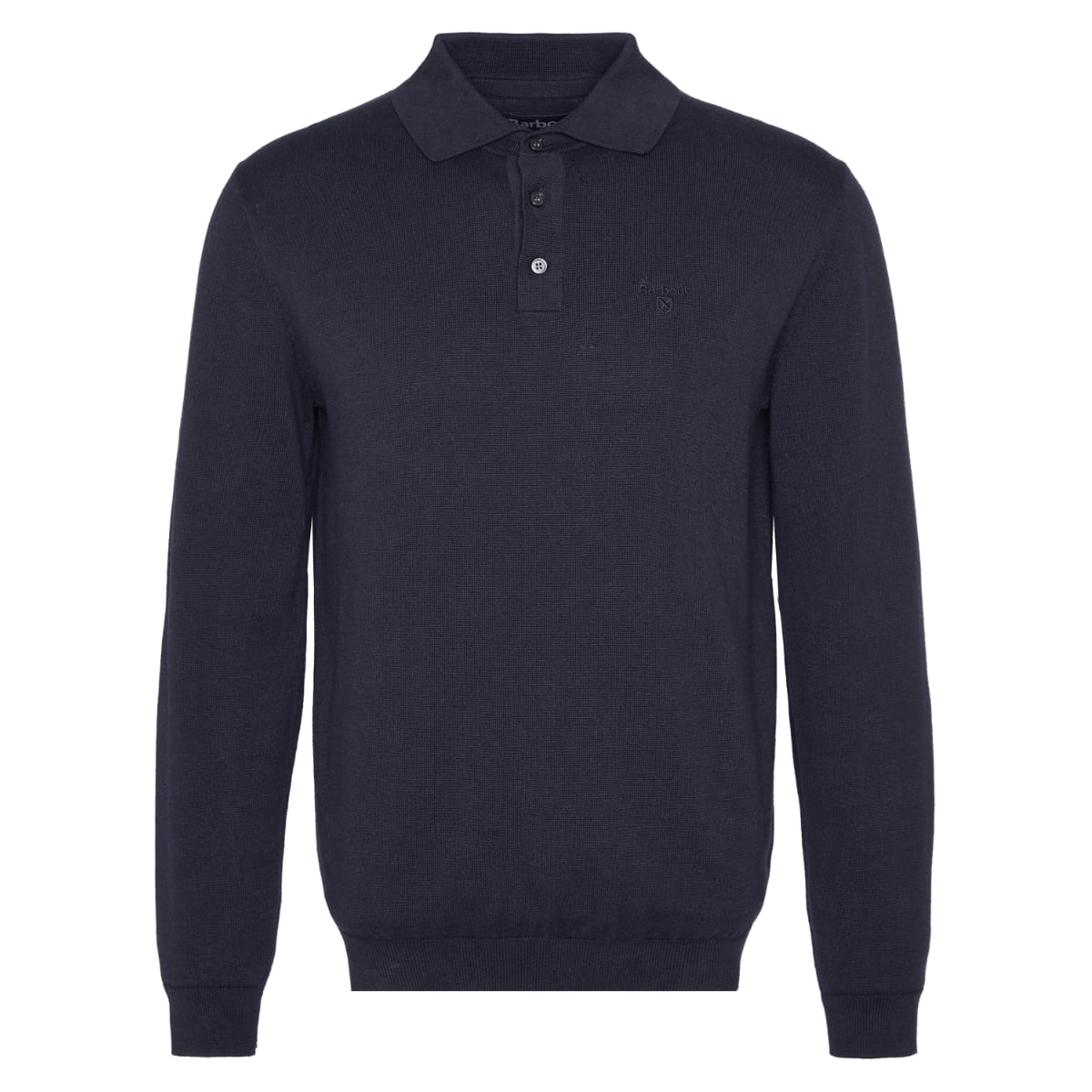 Barbour Bassington Long Sleeve Men's Polo | Navy