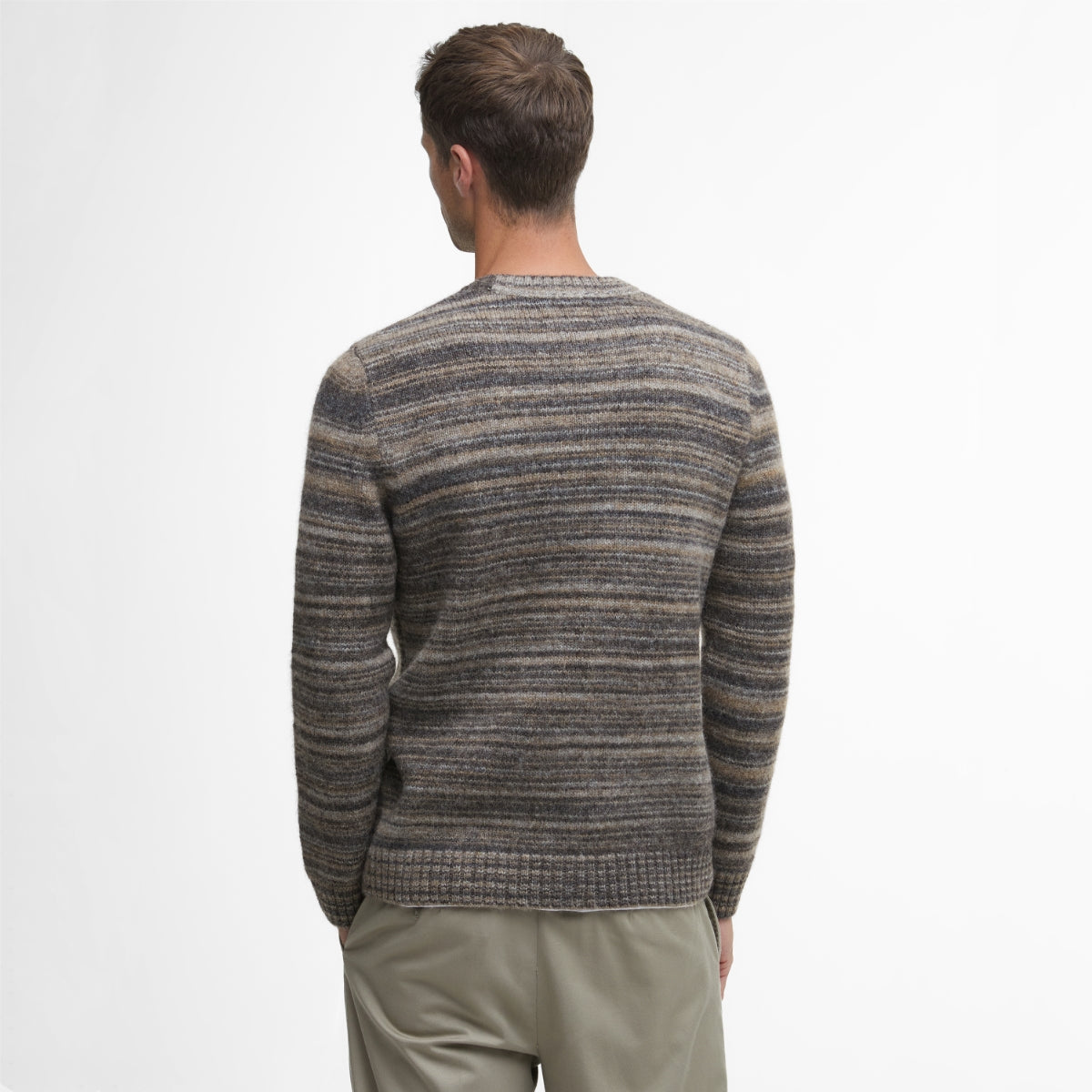 Barbour Pateley Crew Neck Men's Jumper | Charcoal