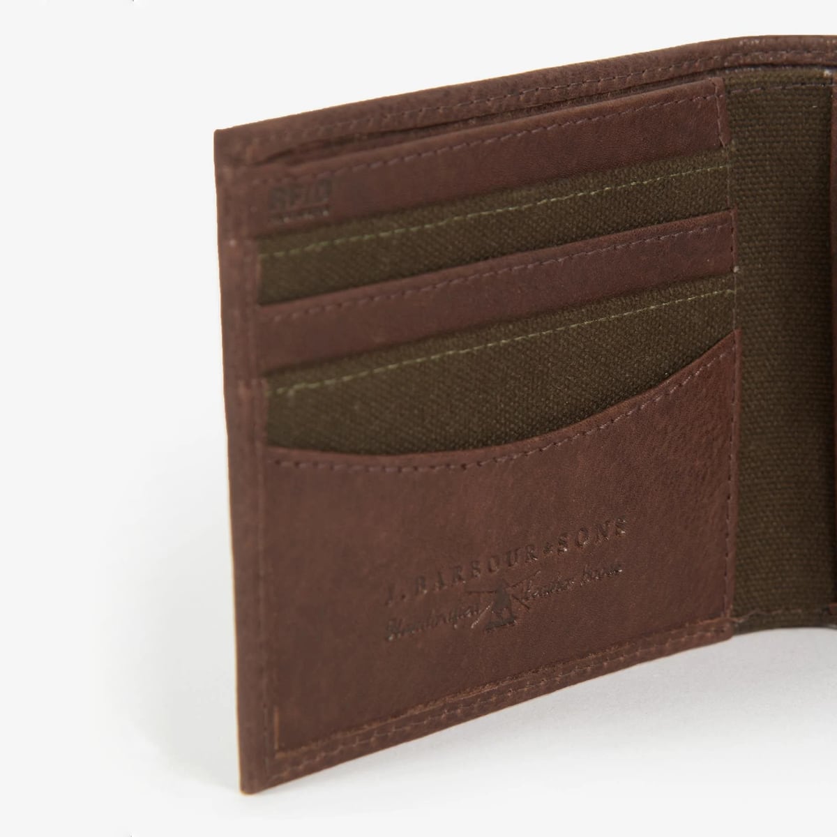 Barbour Padbury Billfold Wallet | Dark Brown