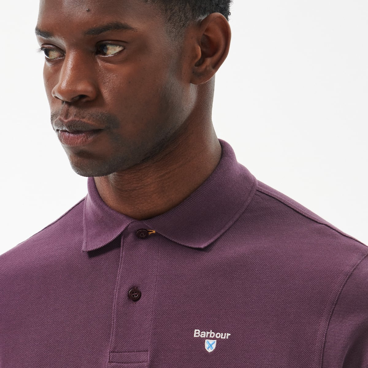 Barbour Tartan Pique Men's Polo Shirt | Fig