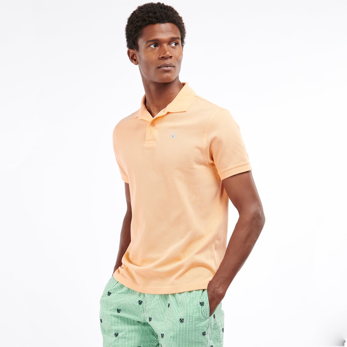 Barbour Men's Sports Polo Shirt | Coral Sands