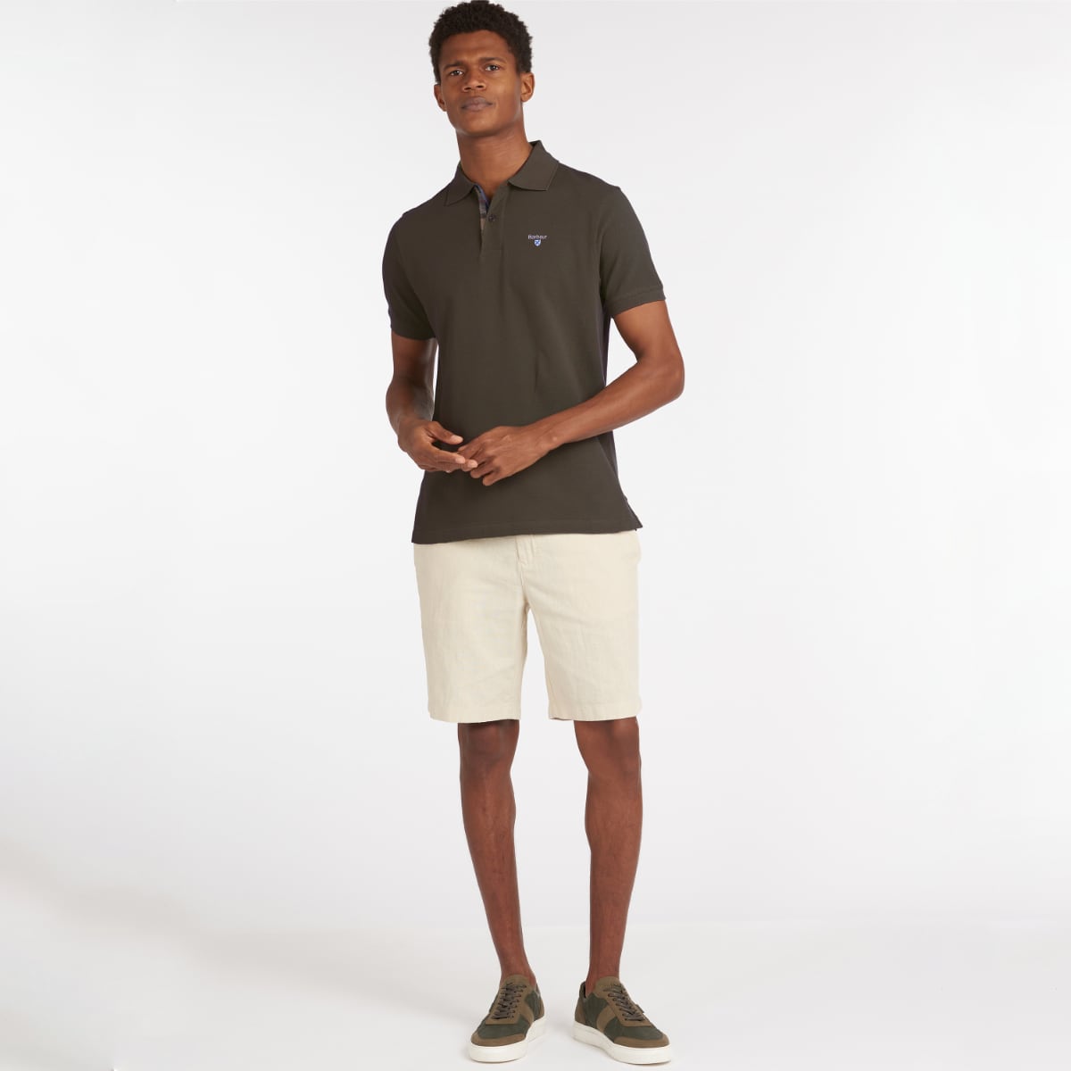 Barbour Men's Sports Polo Shirt | Dark Olive