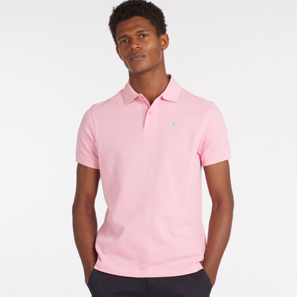 Barbour Men's Sports Polo Shirt | Pink